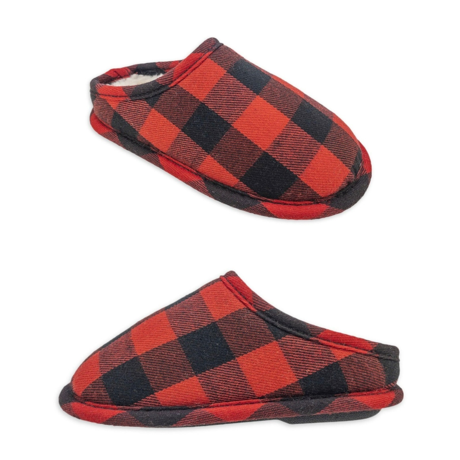 SAOLA Pantofole a quadretti traspiranti nuove con etichette Holiday Time suola per interni esterni taglia 9 10