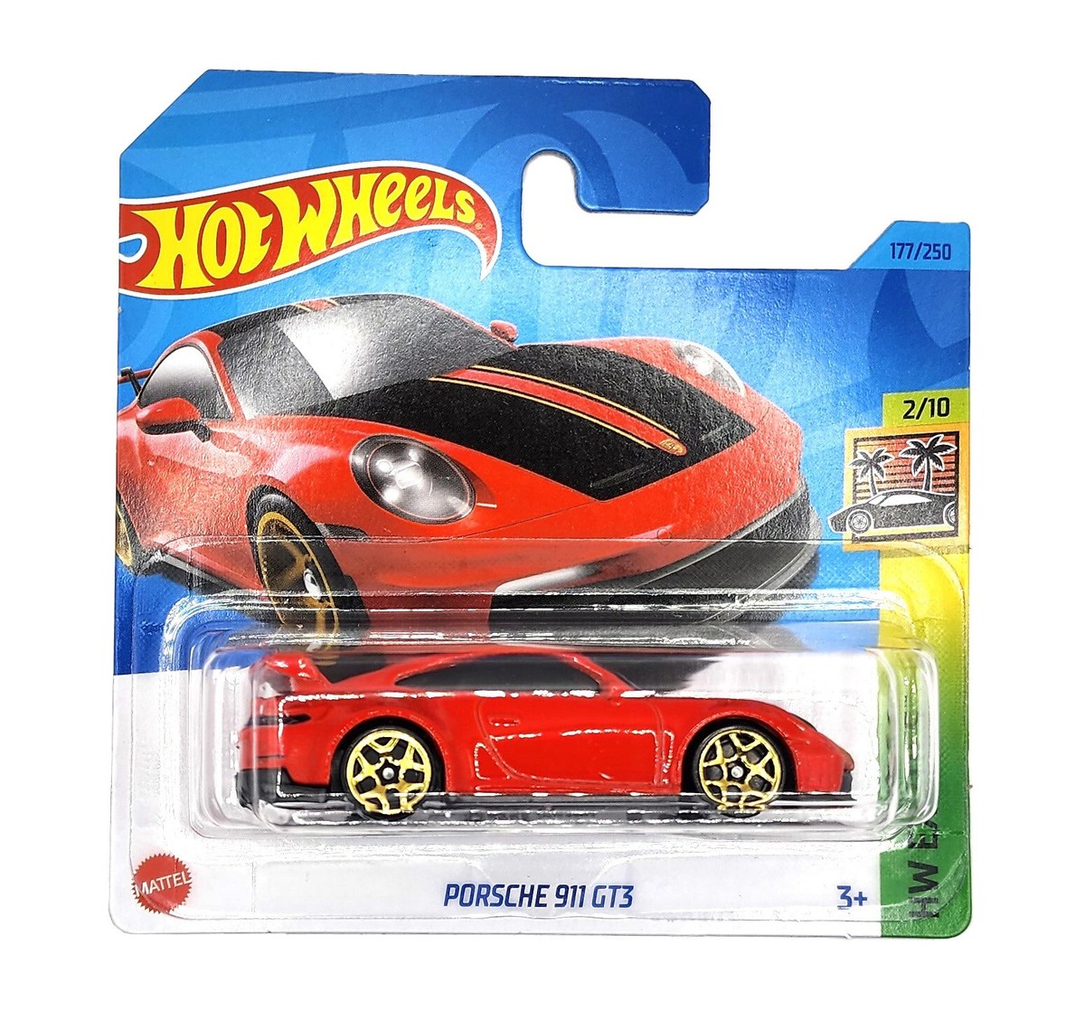 Hot Wheels Red Porsche 911 GT3 Kids Model Diecast Toy Car HW