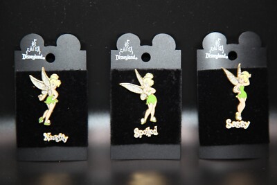 Tinkerbell 6 pin set- Sassy, Spoiled, Naughty Disneyland Resort Pin Sets
