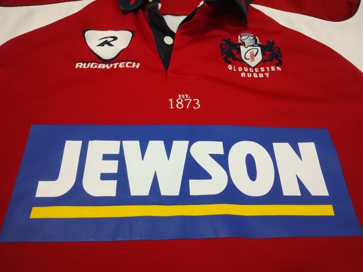 Maillot De Rugby Gloucester Domicile 2007-2009 – Rugbytech – Taille S – Rouge (occasion)