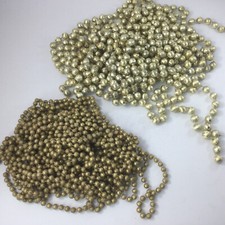 Gold Beaded Garland Christmas Tree 70'