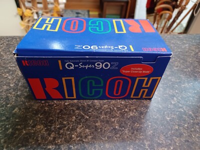 Ricoh Panorama Q-Super 90Z 35mm Film Camera INOS Box Manuals