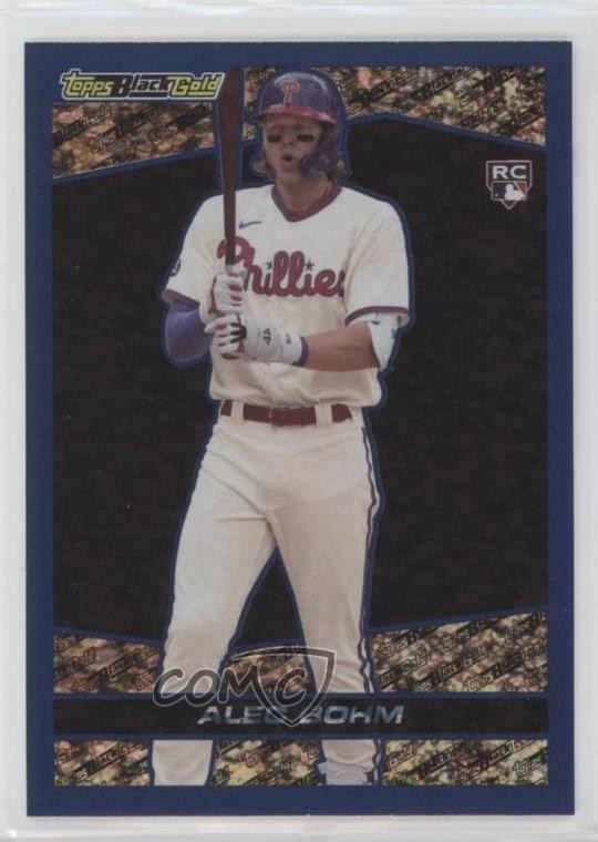 2021 Topps Update Topps Black Gold Blue Alec Bohm #BG-24 Rookie RC 0j8m