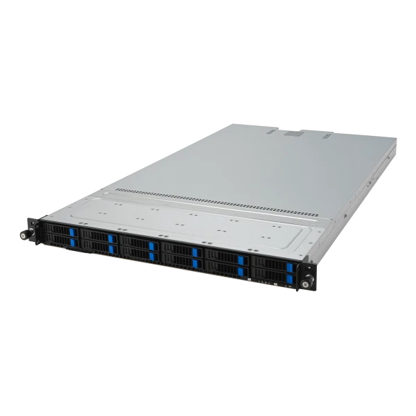 ASUS RS500A-E12-RS12U Socket SP5 Rack [1U] Grigio (RS500A-E12-RS12U/1G/1.6kW/12N - Immagine 2 di 4