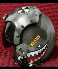 HGU-33 CUSTOM SHARK FIGHTER PILOTA CASCO REPLICA + BADGE