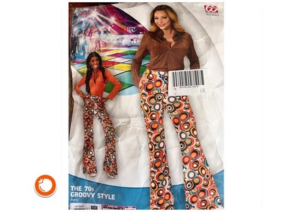 1970er Neue Groovy Style Schlaghose Pants für Damen Größe L-XL Germany