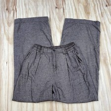 Aerie Getaway Wide Leg Trouser Womens S Heather Brown Knit High Waist Boho Chic