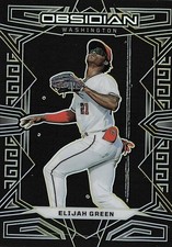 2023 Panini Chronicles - Obsidian Electric Etch Yellow - 7 Elijah Green /10