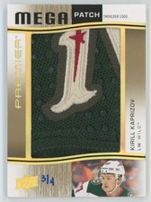2023-24 Upper Deck Premier Mega Patch Shoulder Logos Kirill Kaprizov 3/4 #PMP-KK