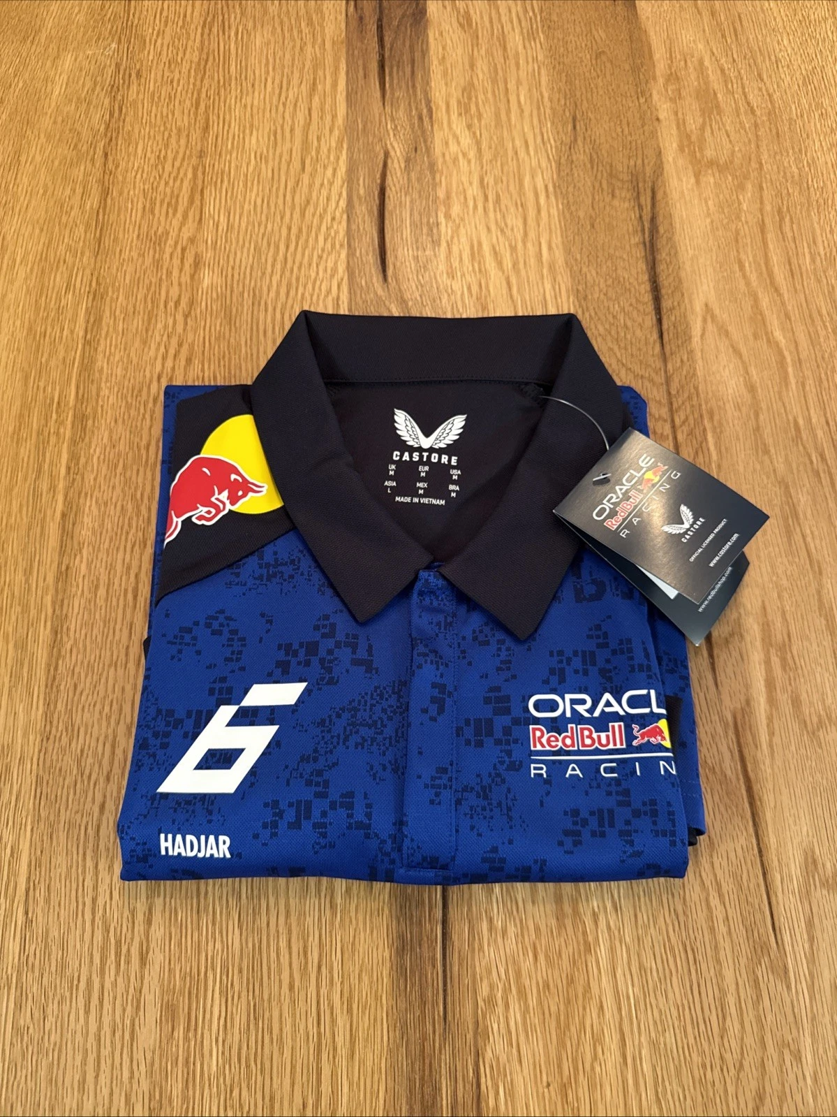 Red Bull Racing F1 Team 2026 Polo Shirt Driver Isack Hadjar Mens MEDIUM - New 9