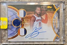 2025-26 Topps Three Jalen Brunson Veteran 3 Patch Auto Bronze /25 