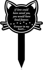 Pet Grave Marker Memorial Gifts Pet Loss Stake Memorial Plaques for Outdoors Gar