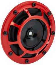 H31631021 Supertone 12V High Tone Horn with Red Protective Grill Single Horn