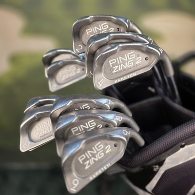 Ping Zing 2 Iron Set Black Dot 2-PW-SW-LW JZ Stiff Steel Shafts