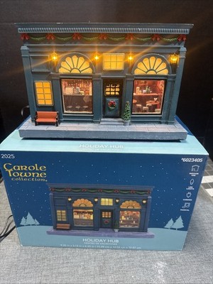 Lemax Carole Towne holiday hub Light Up Musical Christmas Village Building