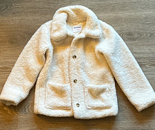 Old Navy Girls L 10-12 Ivory Sherpa Fleece Bu...