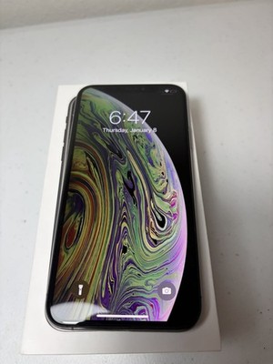 Apple iPhone XS 256GB ATT Space Gray With Box 78% Battery Health