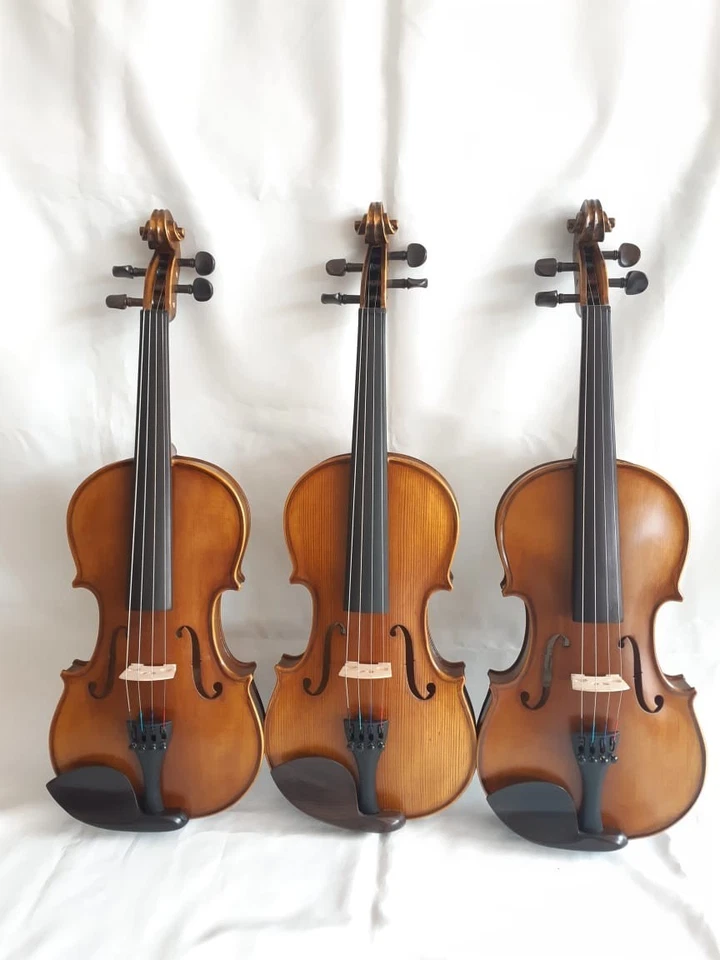 VIOLIN STRADIVARIUS COPY HANDCRAFTED SCSM Very Beautiful tone and real flames - Image 4 of 4