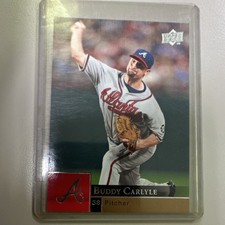 Upper Deck 2009 Buddy Carlyle Atlanta Braves Series 2 Base Set #529