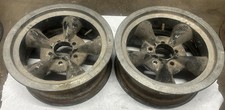 Vintage 15x6 Torque Thrust Style 5 Spoke Mag Wheels Rims Ford Mopar Pair