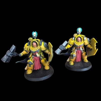 Imperial Fists Captain (Darnath Lysander Kitbash) - Pro Painted