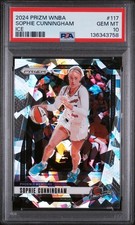 Panini 2024 Prizm WNBA Sophie Cunningham #117 Ice Prizm PSA 10