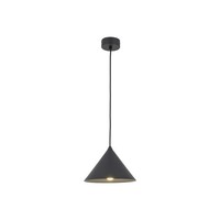 HäNgelampe Pendelleuchte Schwarz Rund Ø 21 Cm H: Max. 155 Cm E27 Retro Metall