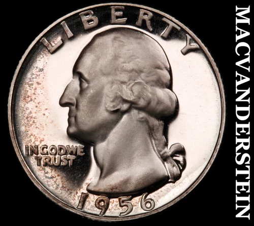 1956 Washington Quarter- Silver- Choice Gem Proof Luster No Reserve #J1056