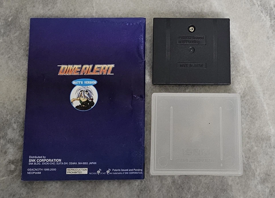 Dive Alert Matt's Version Neo Geo Pocket Color NGPC PAL W/ Manual And Dust Cover - Image 2 of 2