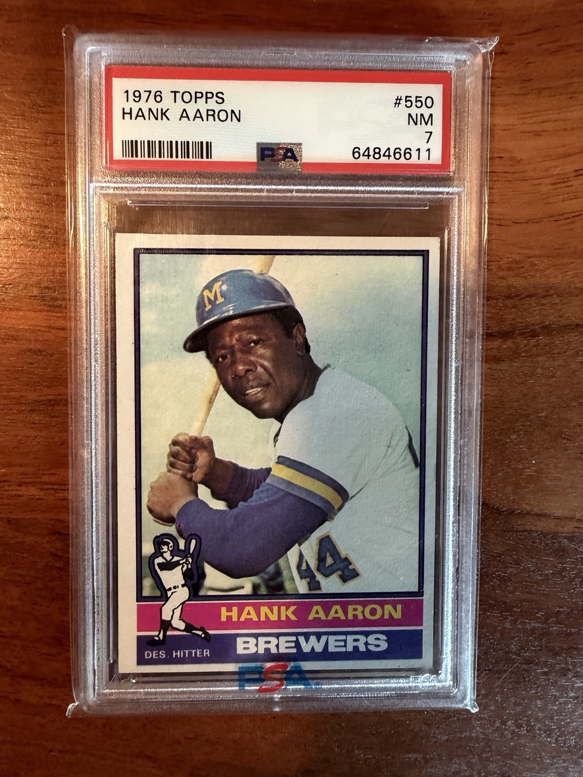1976 Topps - Hank Aaron #550 PSA 7 NR MT
