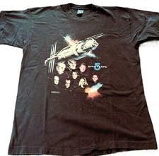 Vintage 1994 Babylon 5 Cast Station T Shirt Black XL Warner Bros collectible
