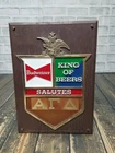 VINTAGE Budweiser with Alpha Gamma Delta Sorority Beer Bar Sign Old Plaque