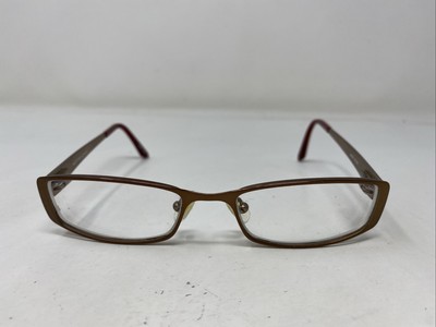 Jill Stuart JS005-1 50-17-135 Shiny Brown Mix Full Rim Eyeglasses Frame O284