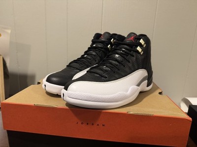 Nike Air Jordan 12 Retro Playoff Black White CT8013-006 Men's Shoes NEW
