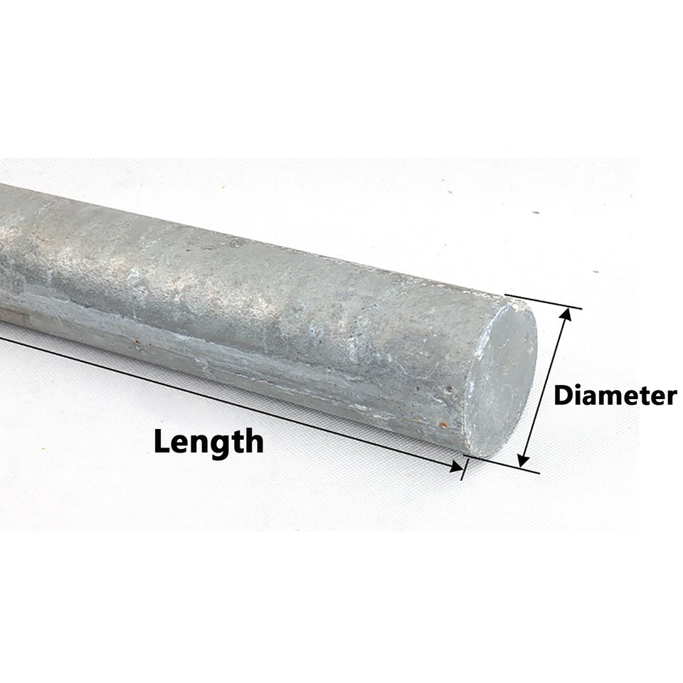 Zinc Round Bar Marine Rod 1-75mm Dia Zinc Solid 99.99% Bar Anode Electroplating - Image 4 of 4