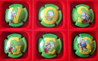 Capsules de champagne ARLETTE (Fée d') N° 94 94 b 94 d 94 f 94 h et 94 j