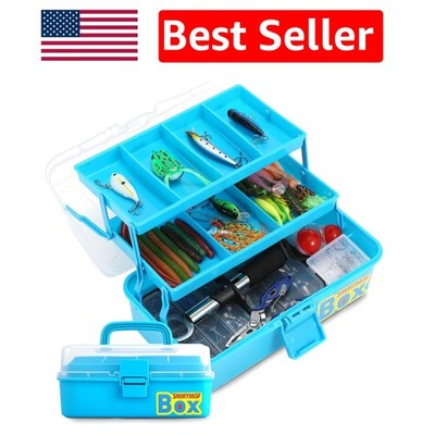 Ultimate 339pcs Fishing Tackle Box: Saltwater & Freshwater Lures Included