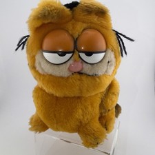 Garfield Plush Sitting on all Fours w/ Graduation Cap 1981 Large Dakin Vtg