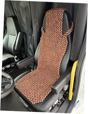 Extra Large Natural Wood Beaded Seat Truck Semi, Trailer, Tractor, Work Truck 