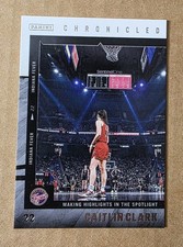 2025 Panini Chronicled Caitlin Clark WNBA #42 Indiana Fever ROY 