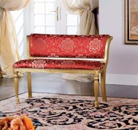 Sitzbank Polster Stoff Sitz Stil Klassische Designer Wohnzimmer MöBel