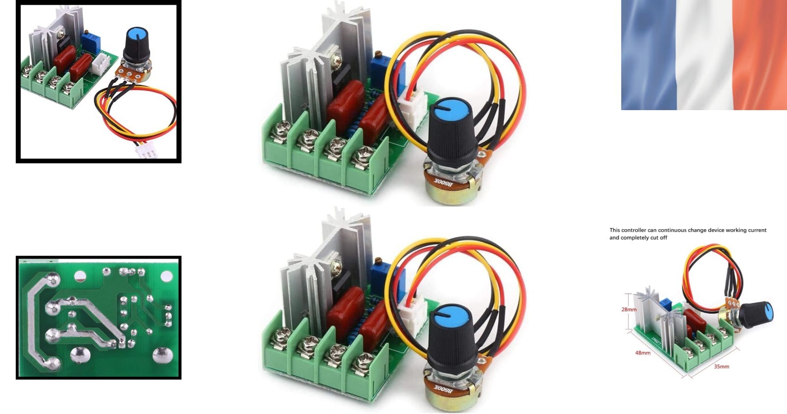 Régulateur de tension électronique alternatif AC 220V variateur de puissance