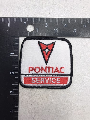 Vtg PONTIAC SERVICE Car Care Auto Repair Uniform / Advertising Patch M021