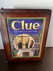 CLUE Parker Brothers Game Wooden Box Bookshelf Edition Complete