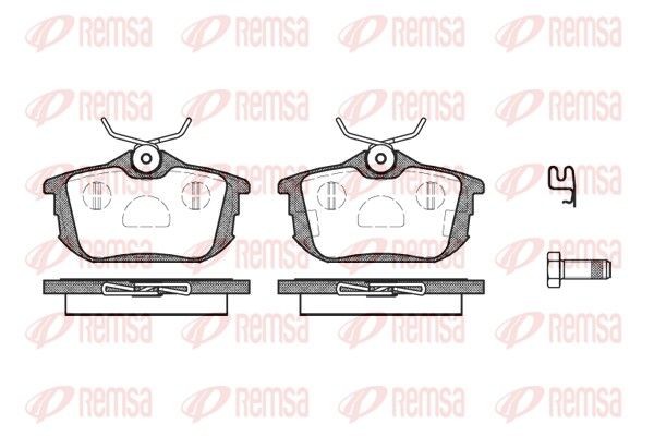 Remsa Bremsbelagsatz, Scheibenbremse 0605.02 FüR Mitsubishi Volvo-image