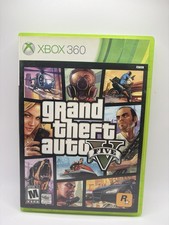 Grand Theft Auto V Five (Microsoft Xbox 360, 2013) en caja con mapa probado