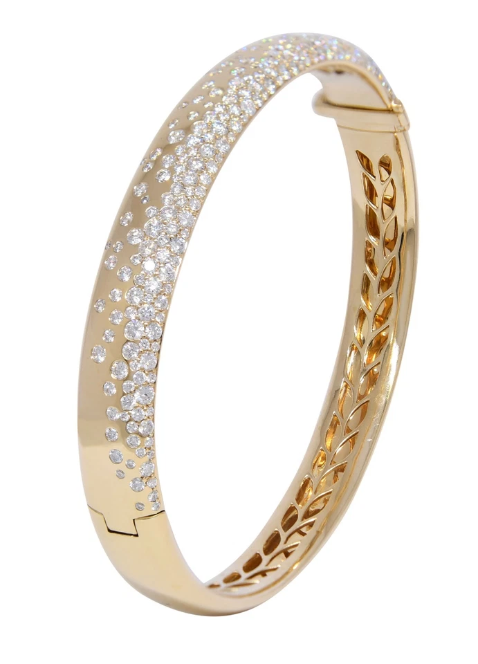 Kat Florence Sodapop D 无瑕钻石 18k 黄金手镯手链 — 第 3/4 张图片