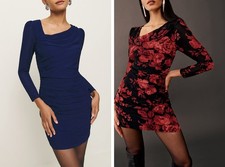 Women Reformation Slim Fit Long Sleeve Bodycon Mini Dress