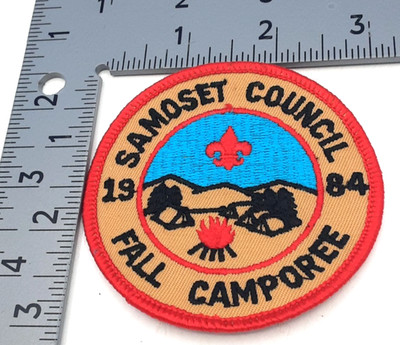 Boy Scouts 1984 Samoset Council Fall Camporee Patch Embroidered