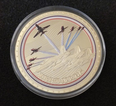 Gedenkprägung '' The Red Arrows '' - Vergoldet 
